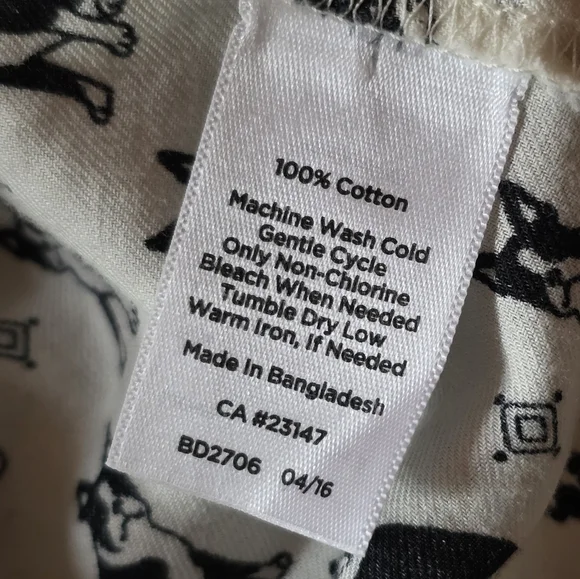 Talbots XL Dog Print Button Front Cotton Blouse Preppy Casual Shirt - Picture 10 of 10